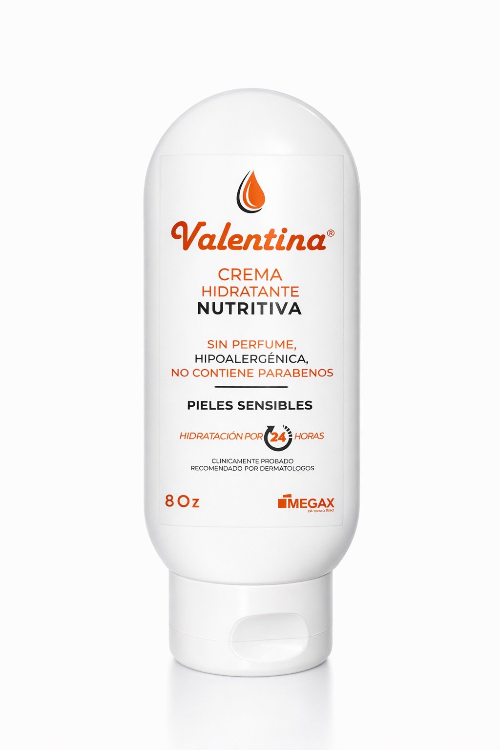 Valentina Crema Hidratante Nutritiva 8Oz