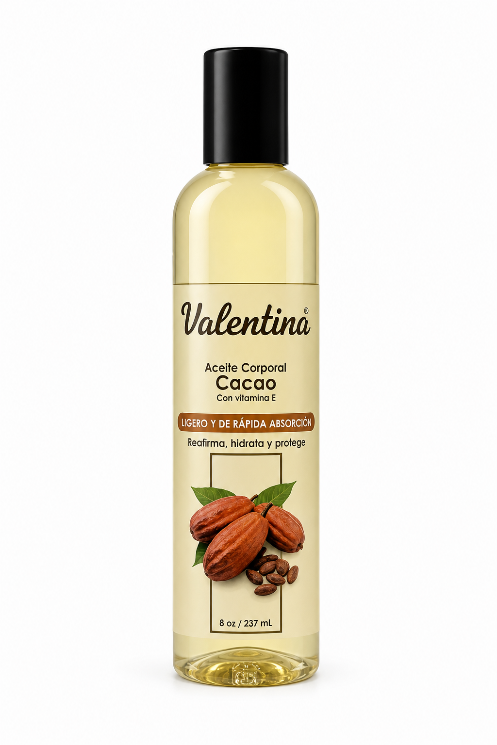 Valentina Aceite Corporal de Cacao y Vitamina E 8Oz