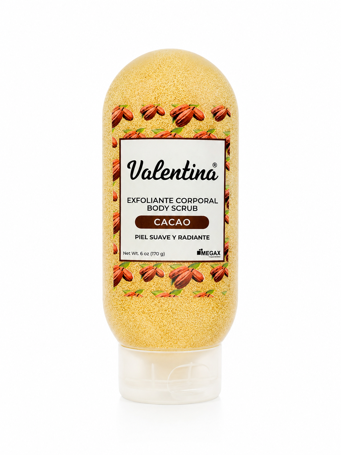 Valentina Scrub Corporal Cacao 6Oz Tubo